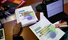 L'examen du projet de budget de la Sécurité sociale pour 2026 débute le 27 octobre 2025 à la commission des Affaires sociales de l'Assemblée nationale à Paris  ( AFP / STEPHANE DE SAKUTIN )