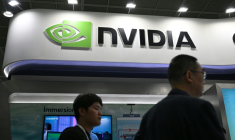 Le logo de Nvidia au Korea Electronics Show, le 22 octobre 2025 ( AFP / Jung Yeon-je )