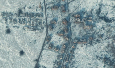 Une vue satellite du sud de Soledar