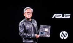 Le patron de Nvidia Jensen Huang au salon Computex à Taipei, le 19 mai 2025, à Taïwan ( AFP / I-Hwa Cheng )