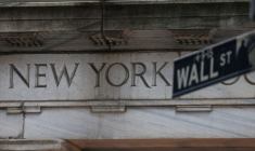 Entrée de la Bourse de New York (NYSE) à Wall Street, à New York