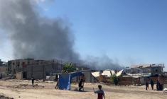 Frappe israélienne sur un gratte-ciel à Gaza