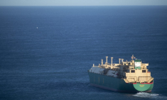 Un méthanier au large de l'Espagne, le 21 décembre 2022. (illustration) ( AFP / ANDER GILLENEA )