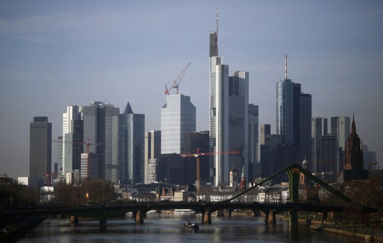 Le quartier des affaires à Francfort