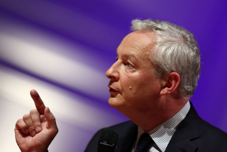 Le ministre démissionnaire de l'Economie et des Finances, Bruno Le Maire