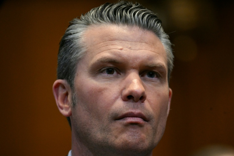 Le ministre de la Défense américain, Pete Hegseth, le 12 mai 2026 à Washington ( AFP / Jim WATSON )