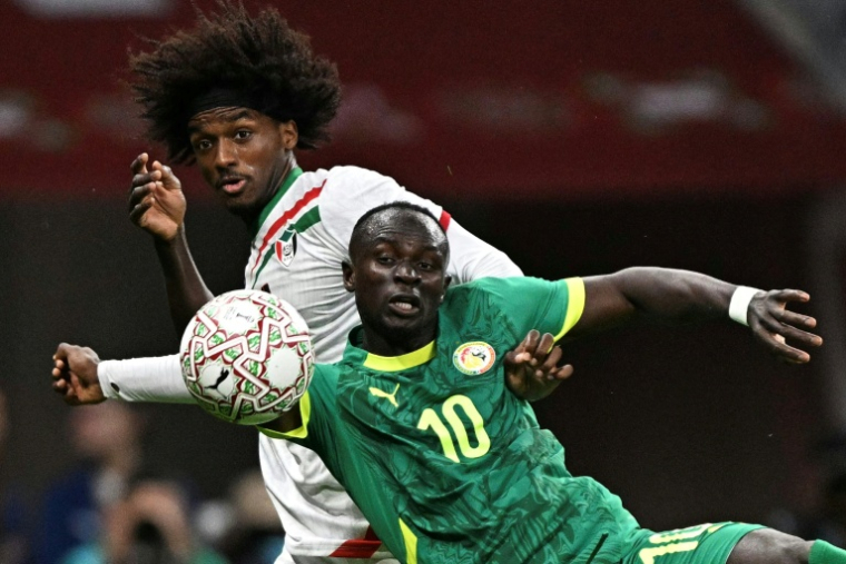 Le Sénégalais Sadio Mané lors du 8e de finale de la Coupe d'Afrique des nations contre le Soudan, à Tanger, le 3 janvier 2026 ( AFP / Gabriel BOUYS )