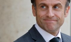 Emmanuel Macron, le 11 mai 2023, à Paris ( AFP / LUDOVIC MARIN )