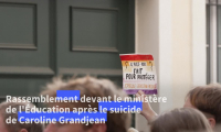 Suicide d'une enseignante: rassemblement devant le ministère à Paris
