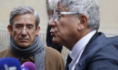 Charles de Courson et Eric Coquerel, le 17 septembre 2024, à Paris ( AFP / LUDOVIC MARIN )