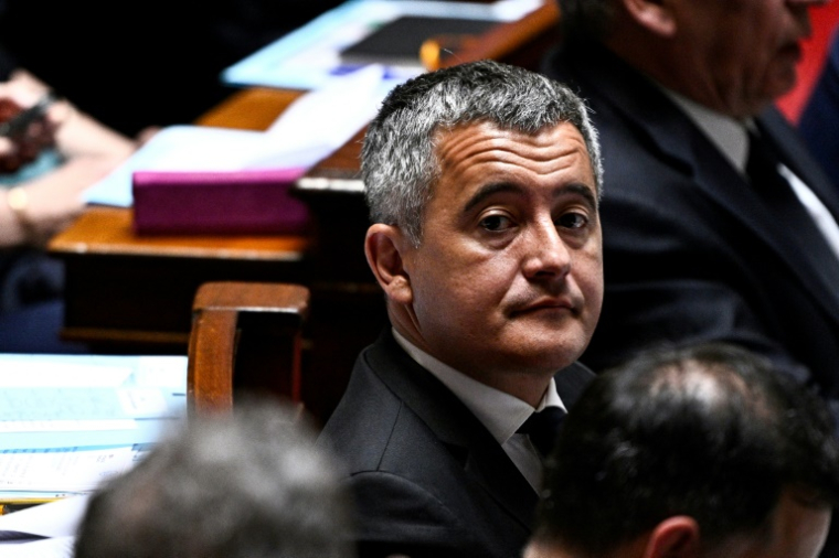 Le ministre de la Justice Gérald Darmanin le 20 mai 2025 à l'Assemblée nationale à Paris ( AFP / JULIEN DE ROSA )