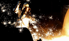 Une usine sidérurgique à Duisbourg, en Allemagne