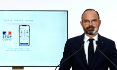 Édouard Philippe, alors Premier ministre, le 28 mai 2020 à Paris ( POOL / Philippe LOPEZ )