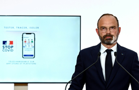 Édouard Philippe, alors Premier ministre, le 28 mai 2020 à Paris ( POOL / Philippe LOPEZ )