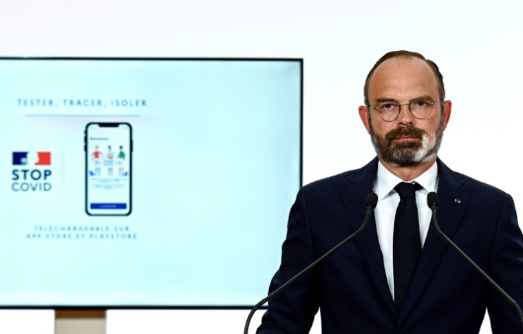 Édouard Philippe, alors Premier ministre, le 28 mai 2020 à Paris ( POOL / Philippe LOPEZ )