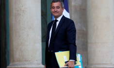 Le ministre français de l'Intérieur et de l'Outre-mer, Gerald Darmanin, au Palais de l'Elysée à Paris, France
