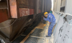 Port de Constanta sur la mer Noire en Roumanie
