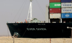CANAL DE SUEZ: ACCORD SUR LA FIN DE L'IMMOBILISATION DE L'EVER GIVEN