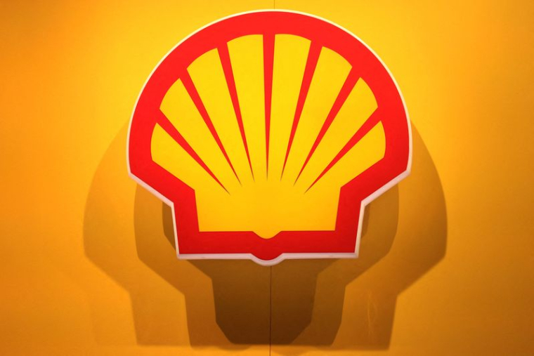 Shell est exposé lors du salon professionnel de l'énergie LNG 2023 à Vancouver, en Colombie-Britannique, au Canada