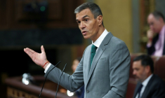 Le Premier ministre espagnol Pedro Sanchez s'adresse aux députés sur la crise à Ceuta, à Madrid le 3 septembre 2026  ( AFP / Thomas COEX )