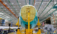 Production à l'usine Boeing d'Everett