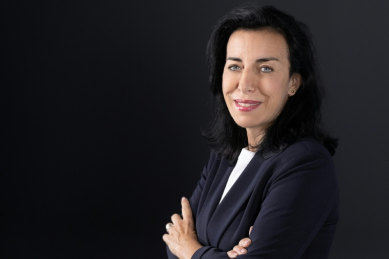 La députée RN Alexandra Masson, le 29 octobre 2024, à Paris ( AFP / Geoffroy VAN DER HASSELT )