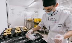 Le restaurant Arpège au centre d'affaires Lumière de Paris Bercy. (Crédit: La Company  Pierre Morel / Elior)