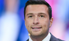 Le président du RN Jordan Bardella à Birmingham au Royaume-Uni le 4 septembre 2026 ( AFP / Oli SCARFF )