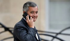Le ministre de la Justice Gérald Darmanin, à la sortie du Conseil des ministres à l'Elysée, le 31 août 2026 ( AFP / SIMON WOHLFAHRT )