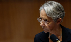 La Première ministre française Elisabeth Borne à l'Assemblée nationale à Paris