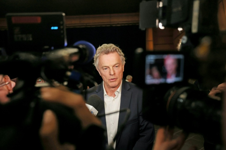 Le secrétaire national du Parti communiste français, Fabien Roussel, le 15 mars 2026 à Saint-Amand-les-Eaux (Nord) ( AFP / Francois LO PRESTI )