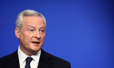 Bruno Le Maire prononce le discours du Nouvel An devant les acteurs économiques à Paris