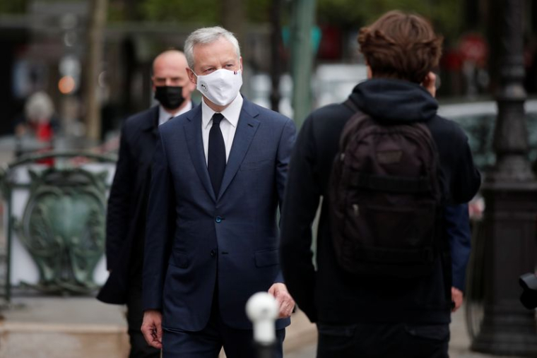 LE GOUVERNEMENT PRÉVOIT DÉSORMAIS 6% DE CROISSANCE EN 2021, DIT BRUNO LE MAIRE