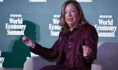 Barbara Humpton, PDG de USA Rare Earth, le 15 octobre 2025, à Washington DC ( GETTY IMAGES NORTH AMERICA / PAUL MORIGI )