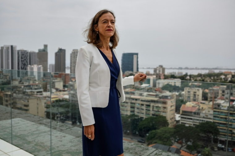L'ambassadrice de l'UE en Angola, Rosario Bento Pais, à Luanda en Angola le 21 avril 2026 ( AFP / Phill Magakoe )