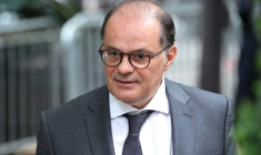 Le gouverneur de la Banque de France, Emmanuel Moulin, au Pavillon Gabriel, à Paris, le 9 juin 2026. ( AFP / Ludovic MARIN )