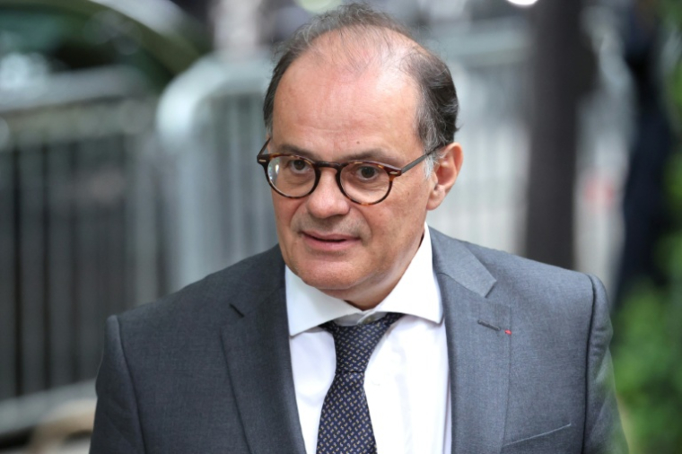 Le gouverneur de la Banque de France, Emmanuel Moulin, au Pavillon Gabriel, à Paris, le 9 juin 2026. ( AFP / Ludovic MARIN )