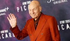 L'acteur britannique Patrick Stewart à Los Angeles aux États-Unis le 9 février 2023 ( AFP / Michael Tran )