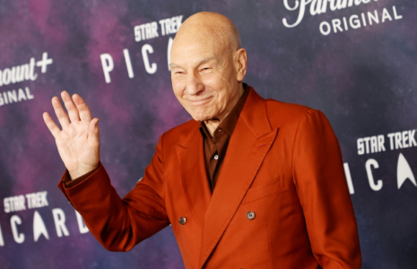 L'acteur britannique Patrick Stewart à Los Angeles aux États-Unis le 9 février 2023 ( AFP / Michael Tran )