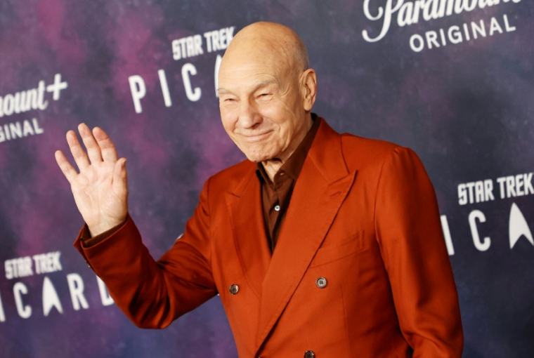 L'acteur britannique Patrick Stewart à Los Angeles aux États-Unis le 9 février 2023 ( AFP / Michael Tran )
