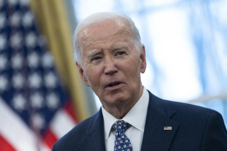 Joe Biden dans le Bureau ovale de la Maison blanche à Washington, le 3 janvier 2025 ( AFP / CHRIS KLEPONIS )
