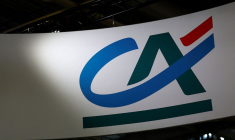 Un logo de la banque française Crédit Agricole