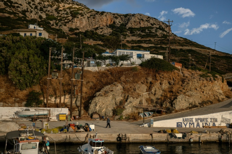 Le port de Thymaina, en Grèce, le 23 septembre 2026 ( AFP / Angelos TZORTZINIS )