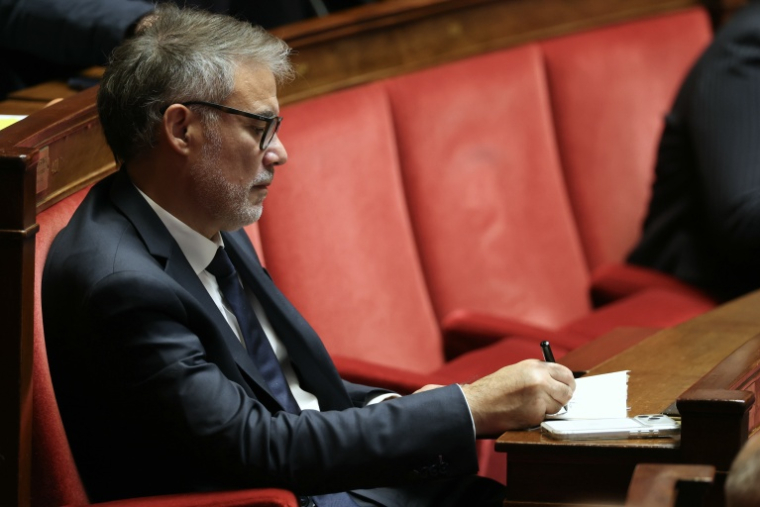 Olivier Faure à l'Assemblée nationale le 13 octobre 2026 à Paris  ( AFP / Thomas SAMSON )
