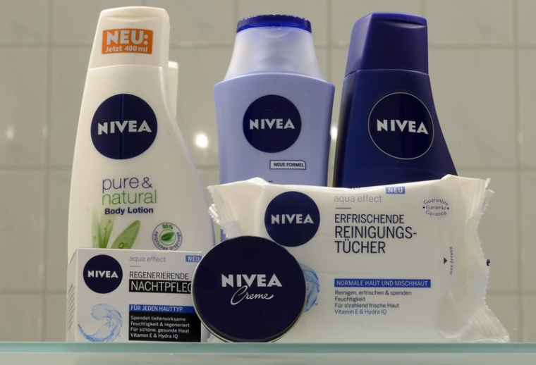 Les produits Nivea de la société allemande Beiersdorf