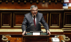 Michel Mercier, en 2016, à la tribune du Sénat ( AFP / FRANCOIS GUILLOT )