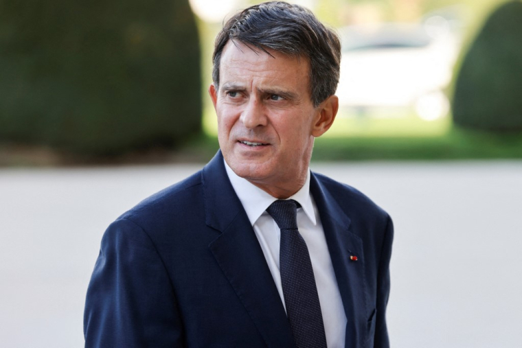 Manuel Valls à Paris, le 3 octobre 2023. ( AFP / LUDOVIC MARIN )