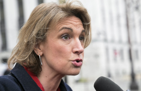 Marylise Léon, à Paris, le 17 janvier 2025 ( AFP / BERTRAND GUAY )