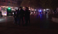 Paris: la place de la République déserte après l'annonce d'un couvre-feu partiel