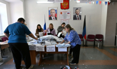 Dépouillement à Donetsk, territoire d'Ukraine contrôlé par la Russie, le 20 septembre 2026 ( AFP / STRINGER )